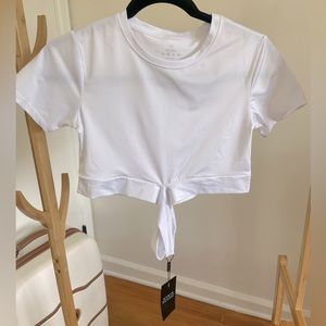 NVGTN White Workout Crop Top